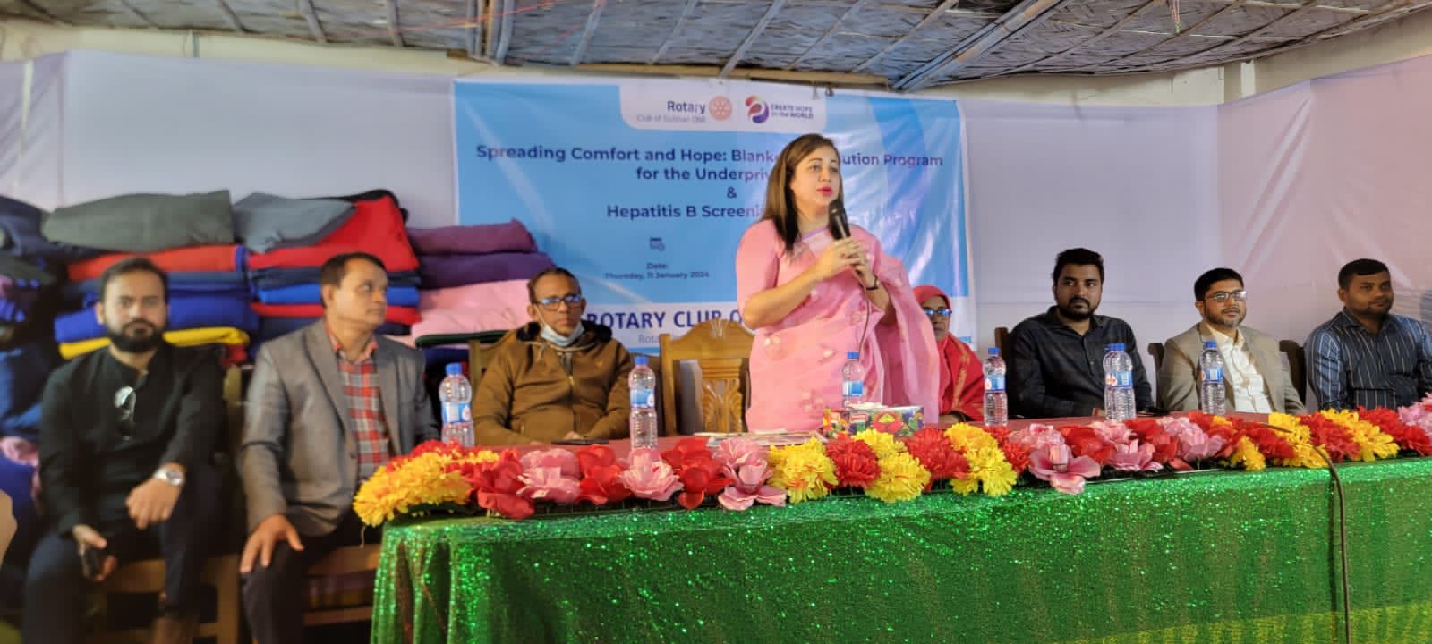 কুমিল্লায় রোটারি ক্লাব অব গুলশান ওয়ান এর উদ্যোগে শীতবস্ত্র বিতরণ
