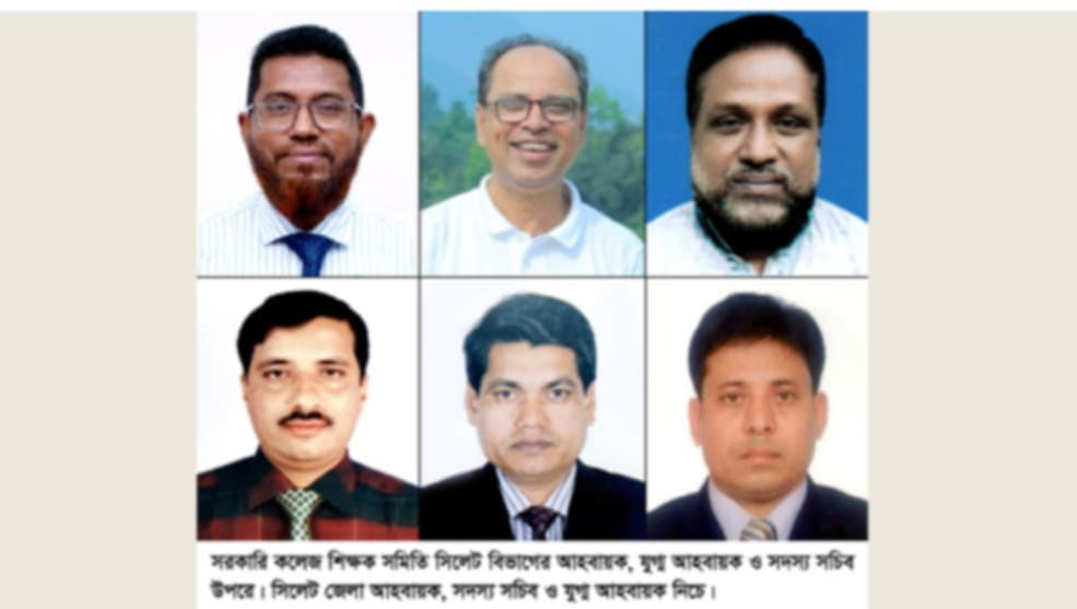 সরকারি কলেজ শিক্ষক সমিতির সিলেট বিভাগ ও জেলা আহবায়ক কমিটি গঠন